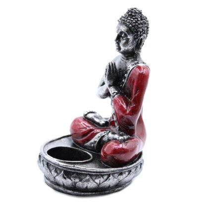 Buddha Candle Holder - Red - Medium X 1 - Image 7