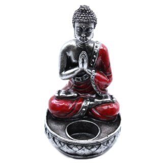 Buddha Candle Holder - Red - Medium X 1