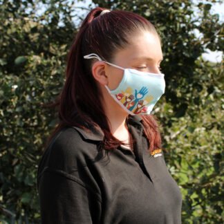 Reusable Fashion Face Covering - Love Hands (Adult) X 1