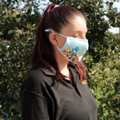 Reusable Fashion Face Covering - Love Hands (Adult) X 1
