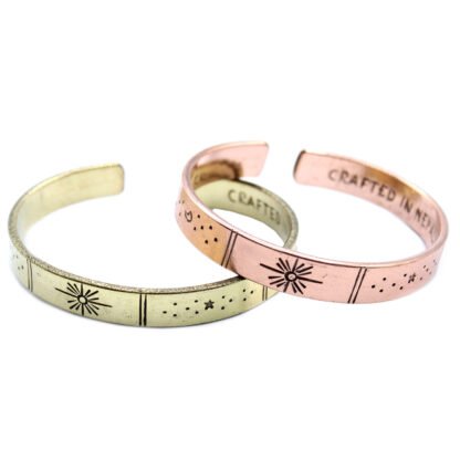 Inspiration Bracelet - Copper Snrise, Galaxy, Stars, Earth X 1