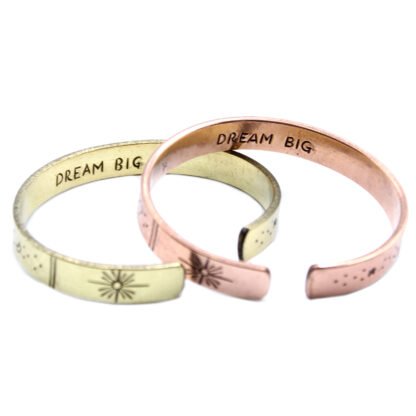Inspiration Bracelet - Copper Snrise, Galaxy, Stars, Earth X 1 - Image 2