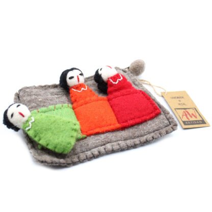 Pouch with Finger Puppets - Friends X 1