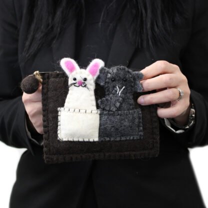 Pouch with Finger Puppets - Elephant & Mouse X 1 - Image 2