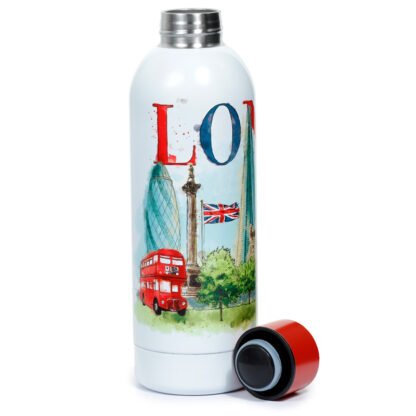Reusable Stainless Steel Insulated Drinks Bottle 530ml - London Tour 1 Pack - Image 7
