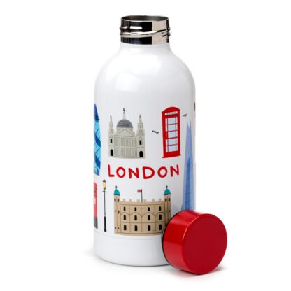 Reusable Stainless Steel Insulated Drinks Bottle 350ml - London Souvenir 1 Pack - Image 2