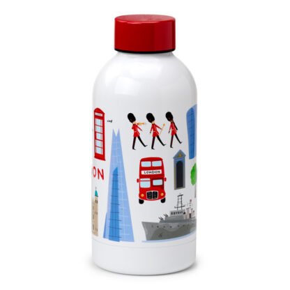 Reusable Stainless Steel Insulated Drinks Bottle 350ml - London Souvenir 1 Pack - Image 4
