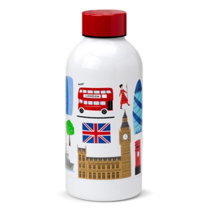 Reusable Stainless Steel Insulated Drinks Bottle 350ml - London Souvenir 1 Pack - Image 6