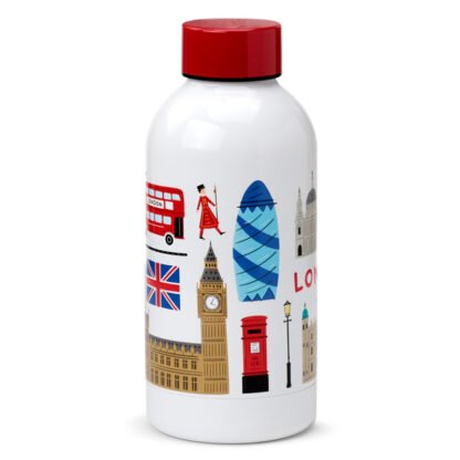 Reusable Stainless Steel Insulated Drinks Bottle 350ml - London Souvenir 1 Pack - Image 7
