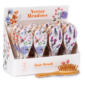 100% Bamboo Hair Brush - Nectar Meadows 1 Pack