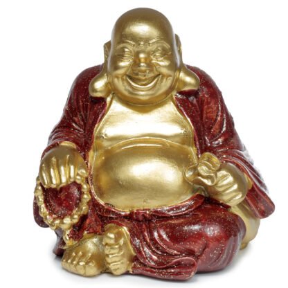 Decorative Ornament - Mini Lucky Glitter Chinese Laughing Buddha 8cm 1 Pack - Image 5