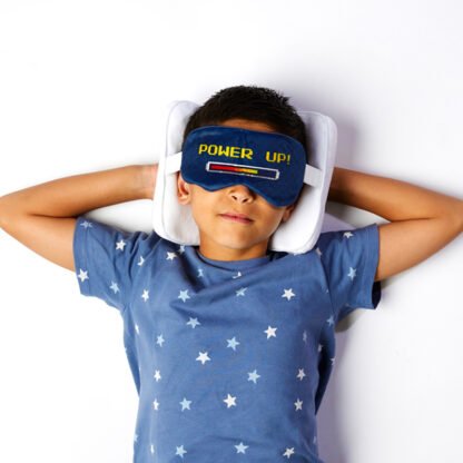 Game Over Relaxeazzz Plush Round Travel Pillow & Eye Mask Set 1 Pack - Image 2