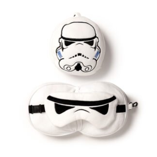 The Original Stormtrooper Relaxeazzz Plush Round Travel Pillow & Eye Mask Set 1 Pack