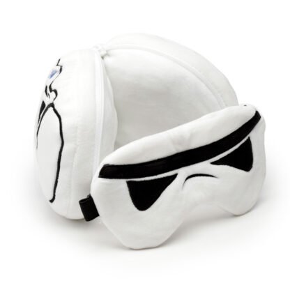 The Original Stormtrooper Relaxeazzz Plush Round Travel Pillow & Eye Mask Set 1 Pack - Image 3
