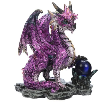 Crystal Rock Soothsayer Enchanted Nightmare Dragon Figurine 1 Pack - Image 4