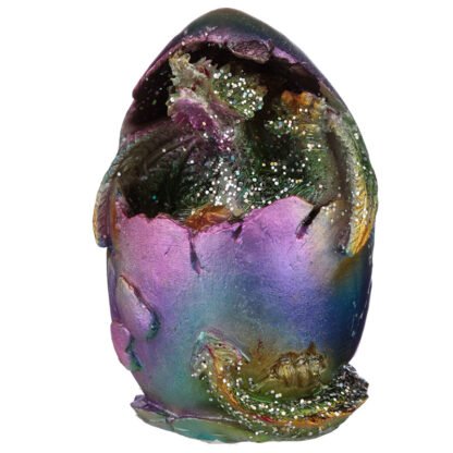 Hatching Egg Metallic Rainbow Dragon Figurine 1 Pack - Image 10