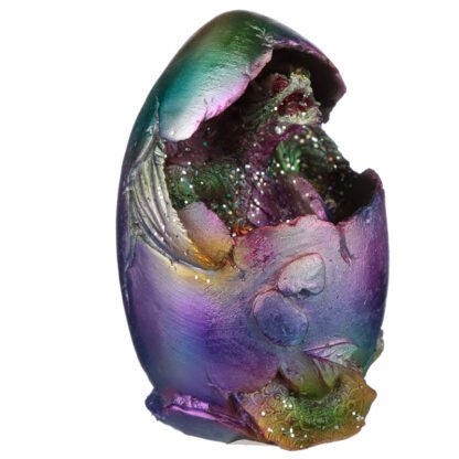 Hatching Egg Metallic Rainbow Dragon Figurine 1 Pack - Image 17