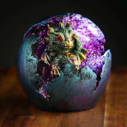 Geode Hatching Egg LED Baby Dragon Figurine 1 Pack - Image 5
