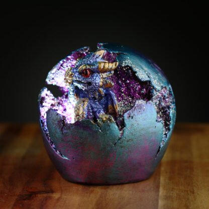 Geode Hatching Egg LED Baby Dragon Figurine 1 Pack - Image 6
