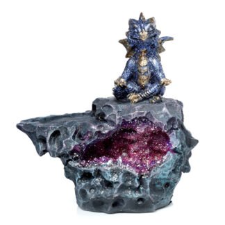 Elements Yoga Dragon LED Crystal Cave Ashcatcher Incense Stick Burner 1 Pack
