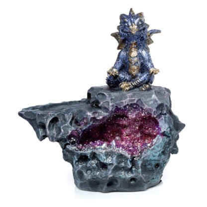 Elements Yoga Dragon LED Crystal Cave Ashcatcher Incense Stick Burner 1 Pack - Image 6