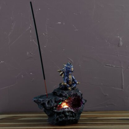Elements Yoga Dragon LED Crystal Cave Ashcatcher Incense Stick Burner 1 Pack - Image 8