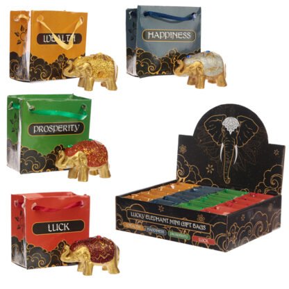 Cute Collectable Glitter Elephant in a Mini Gift Bag 1 Pack