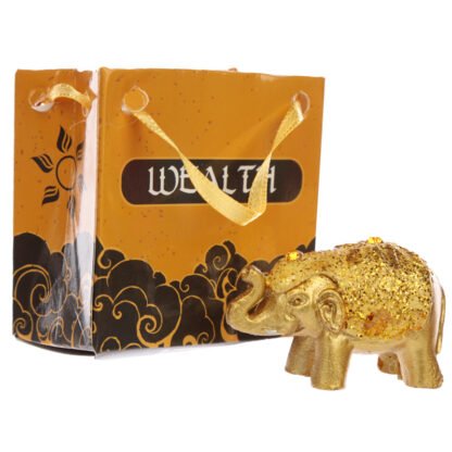 Cute Collectable Glitter Elephant in a Mini Gift Bag 1 Pack - Image 2