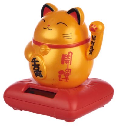 Cute Waving Maneki Neko Cat Design Solar Pal 1 Pack - Image 13