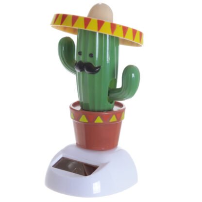 Fun Collectable Cactus wearing Sombrero Solar Powered Pal 1 Pack - Image 3