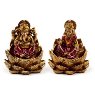 Decorative Ganesh & Lakshmi Set of 2 - Lotus 1 Pack