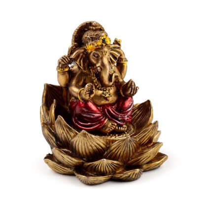 Decorative Ganesh & Lakshmi Set of 2 - Lotus 1 Pack - Image 2