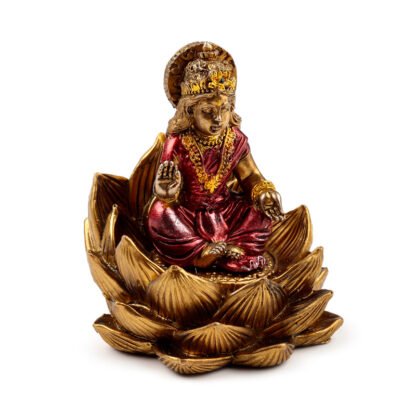Decorative Ganesh & Lakshmi Set of 2 - Lotus 1 Pack - Image 3