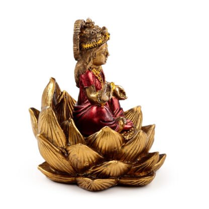 Decorative Ganesh & Lakshmi Set of 2 - Lotus 1 Pack - Image 7