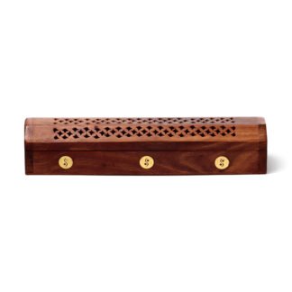 Decorative Sheesham Wood Box with Yin Yang Inlay 1 Pack