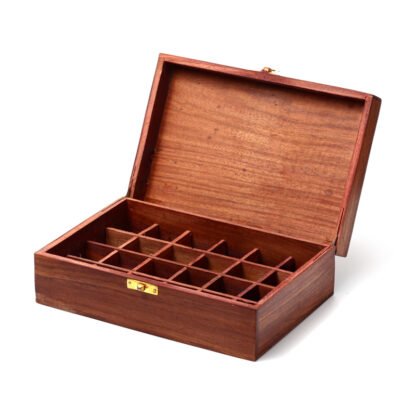 Decorative Sheesham Wood Floral Compartment Box Large 1 Pack - Image 6