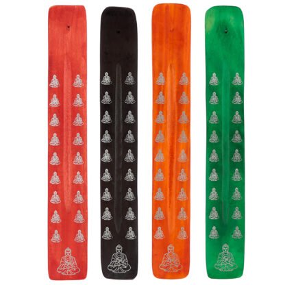 Decorative Buddha Wooden Incense Burner Ash Catcher  1 Pack - Image 2