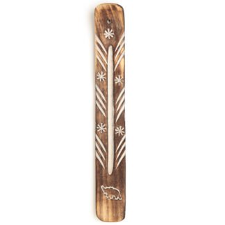 Decorative Elephant Wooden Incense Burner Ash Catcher X 1 Pack