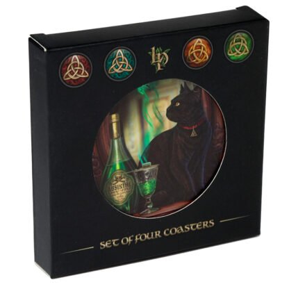 Set of 4 Cork Novelty Coasters - Lisa Parker Magic Cats 1 Pack