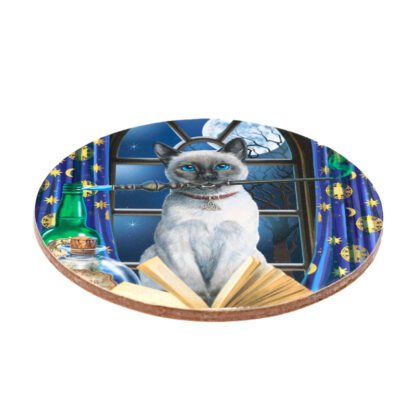 Set of 4 Cork Novelty Coasters - Lisa Parker Magic Cats 1 Pack - Image 4