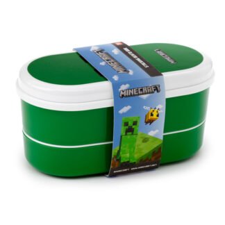 Bento Lunch Box with Fork & Spoon - Minecraft Creeper 1 Pack