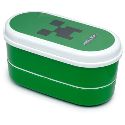 Bento Lunch Box with Fork & Spoon - Minecraft Creeper 1 Pack - Image 3
