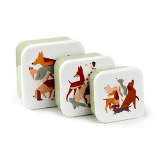 Lunch Boxes Set of 3 (M/L/XL) - Barks Dog 1 Pack