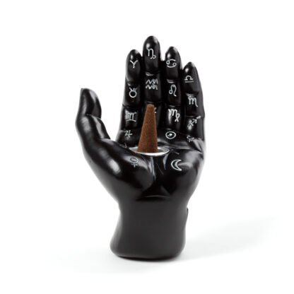 Decorative Incense Cone Burner - Mantric Hand/Tarot Hand Palm 1 Pack - Image 3
