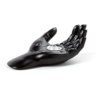 Decorative Incense Cone Dish - Mantric Hand/Tarot Hand Palm 1 Pack