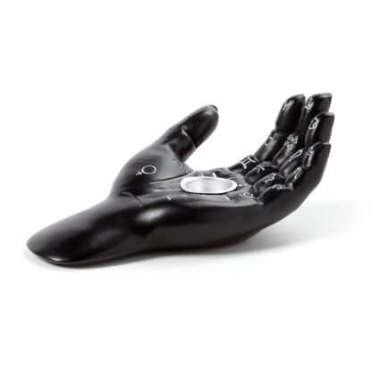 Decorative Incense Cone Dish - Mantric Hand/Tarot Hand Palm 1 Pack