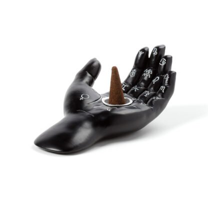 Decorative Incense Cone Dish - Mantric Hand/Tarot Hand Palm 1 Pack - Image 3