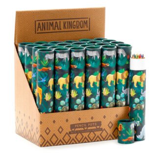Fun Kids Large Colouring Pencil Tube - Animal Kingdom 1 Pack