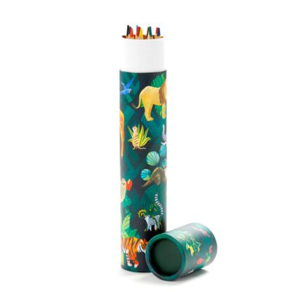 Fun Kids Large Colouring Pencil Tube - Animal Kingdom 1 Pack - Image 3