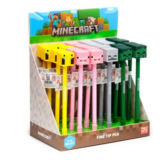 Fine Tip Pen - Minecraft (Pig/Bee/Zombie/Skeleton) 1 Pack